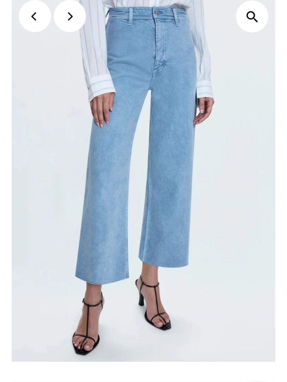 NWT Pistola Penny Crop Wide-Leg Jeans size 27